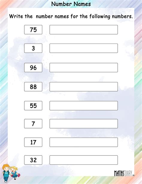Number Names Worksheets Writing Numbers In Words Numbers In Word Form List - Numbers In Word Form List