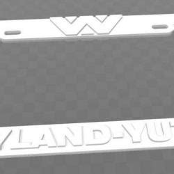 number plates Frame 3d models 【 STLFinder