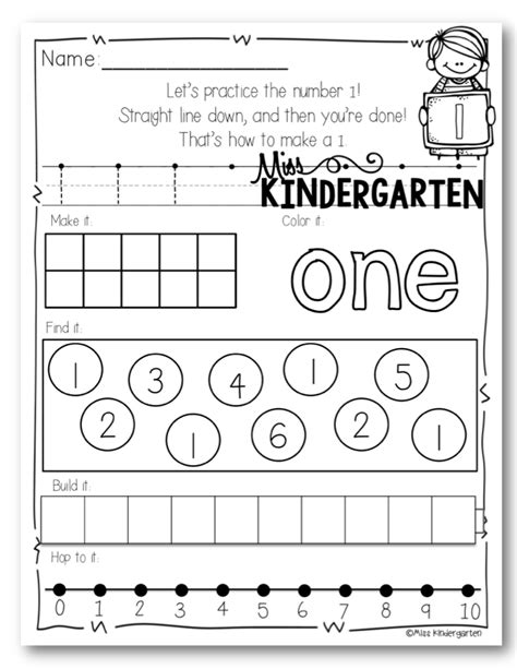 Number Practice In Kindergarten Miss Kindergarten Number Paths For Kindergarten - Number Paths For Kindergarten
