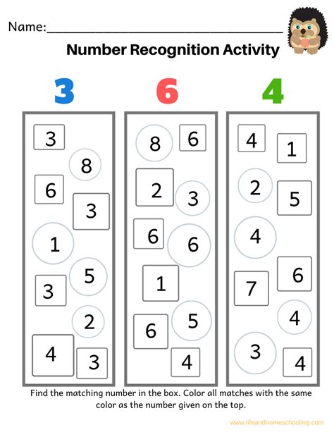 Number Recognition Maths 4 All Recognizing Numbers 110 - Recognizing Numbers 110