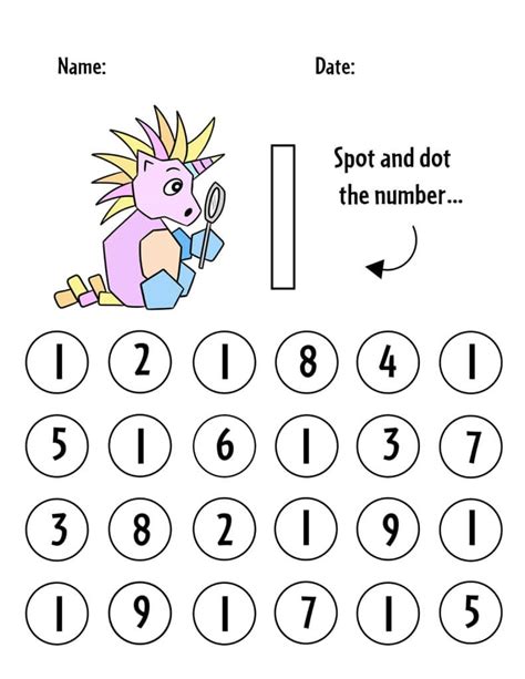 Number Recognition Worksheets 1 10 Number Recognition Worksheets For Preschool - Number Recognition Worksheets For Preschool