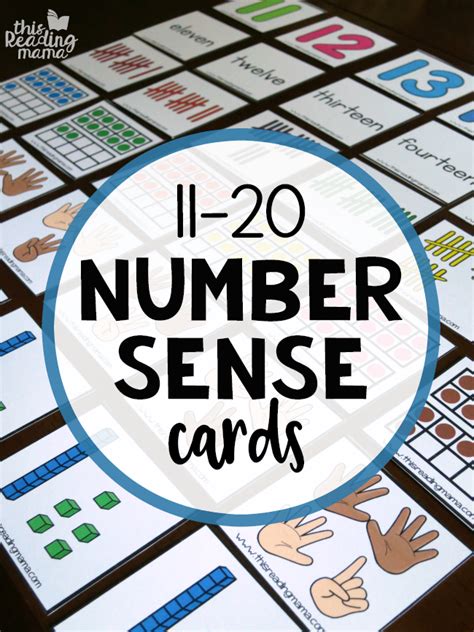 Number Sense Cards 11 20 This Reading Mama Number Cards 09 - Number Cards 09