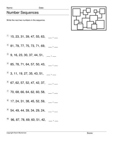 Number Sequences With Answers Teacher Worksheets Introduction To Sequences Worksheet Answers - Introduction To Sequences Worksheet Answers