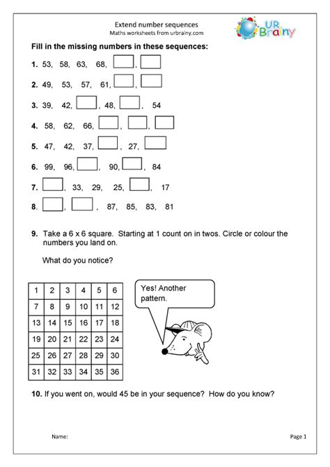 Number Sequences Year 5 Quizzes Number Sequences Year 5 - Number Sequences Year 5