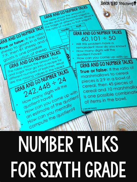 Number Talks 6th Grade A Yearlong Number Sense Number Talks 6th Grade - Number Talks 6th Grade