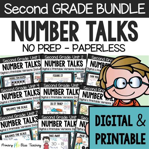 Number Talks Beginning 2nd Grade Tpt Number Talk Second Grade - Number Talk Second Grade