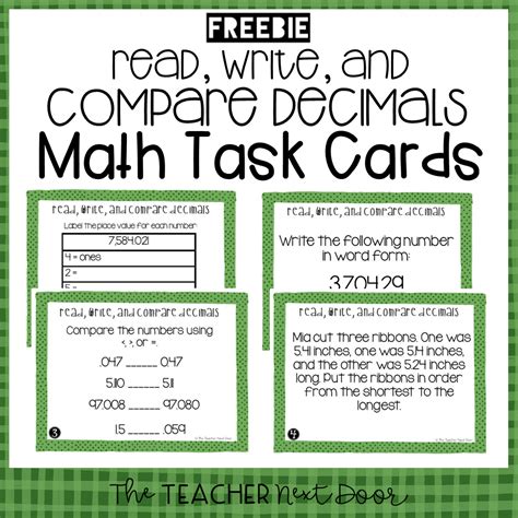Number Talks Decimal Operations Task Cards Teach Starter Math Talk Cards - Math Talk Cards