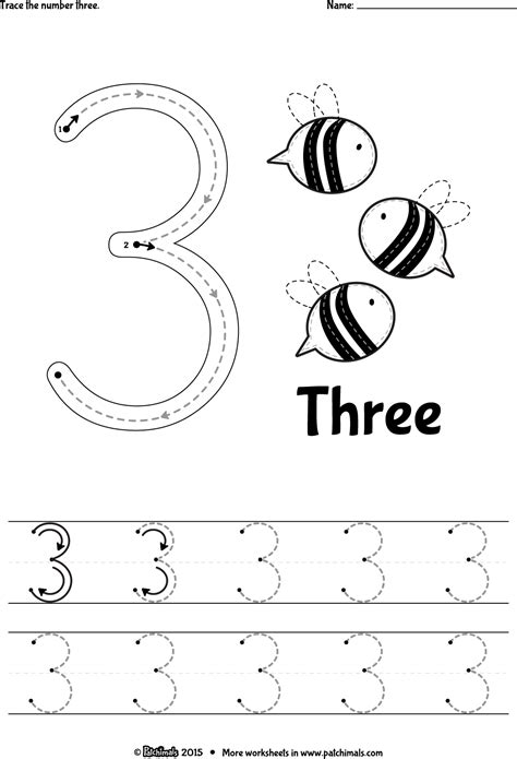 Number Three Worksheet K 2 Teaching Resources Twinkl Number 3 Worksheet - Number 3 Worksheet