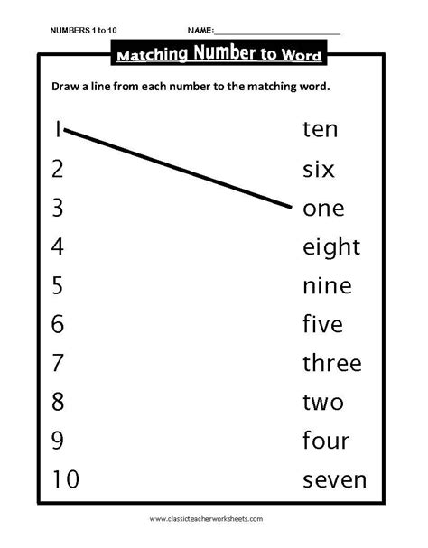 Number Words Topmarks Search Matching Numbers To Words - Matching Numbers To Words