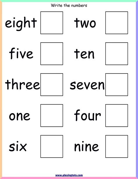 Number Words Worksheets For Kindergarten Mom X27 Sequation Number Word Worksheet - Number Word Worksheet
