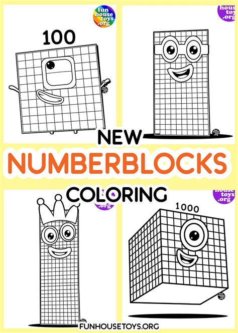 Numberblocks Coloring Pages For Kids 100 Free Print Coloring Numbers 110 - Coloring Numbers 110