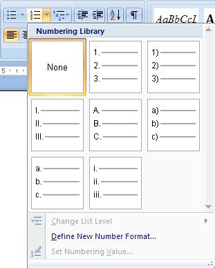 Numbered Lists Microsoft Word Numbers In Word Form List - Numbers In Word Form List