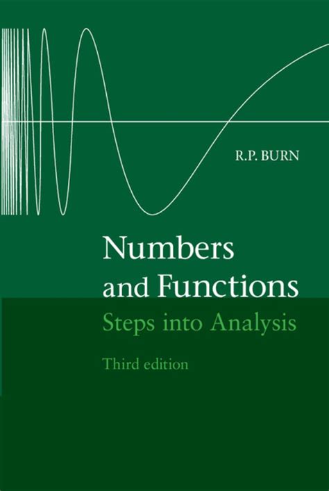 Numbers And Functions Steps Into Analysis