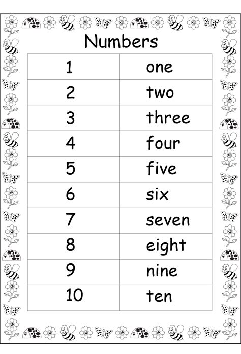Numbers And Number Words K5 Learning Number Word Worksheet - Number Word Worksheet