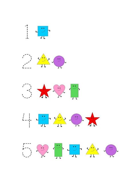 Numbers And Shapes Worksheets 101 Activity Numbers And Shapes For Preschool - Numbers And Shapes For Preschool