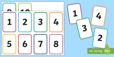 Numbers Cards 0 9 Teaching Resources Number Cards 0 9 - Number Cards 0 9