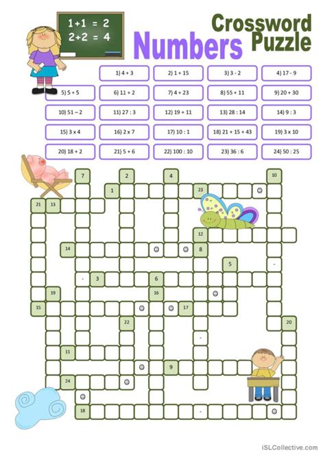 Numbers Crossword Puzzles Science Of Numbers Crossword - Science Of Numbers Crossword