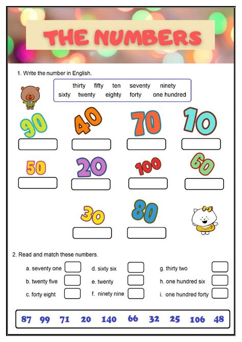 Numbers Exercises For Kids Worksheets Video Tutorials Games Spell Numbers Worksheet - Spell Numbers Worksheet
