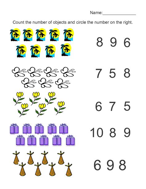 Numbers For Kindergarten 1 20   Counting Numbers 1 20 Worksheets For Kindergarten - Numbers For Kindergarten 1 20