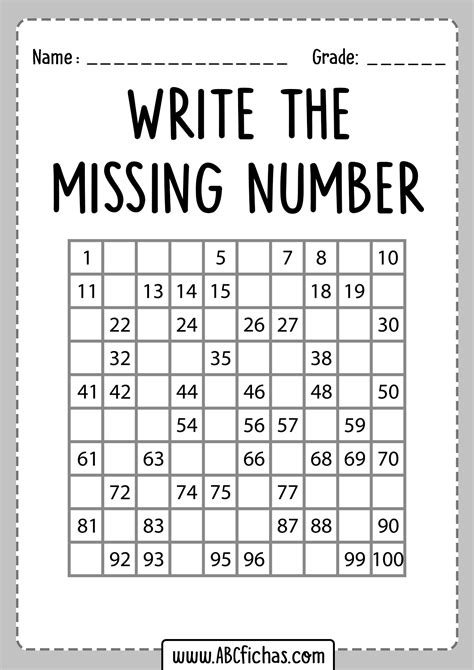 Numbers Missing Numbers 1 100 Free Printable Worksheets Missing Numbers 1 To 100 - Missing Numbers 1 To 100