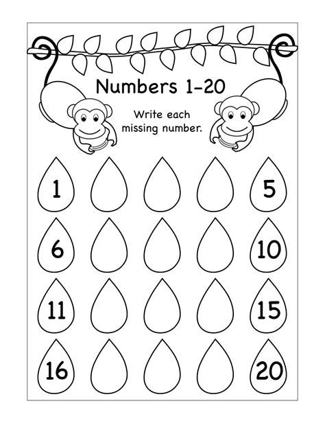 Numbers Worksheets For Kindergarten Twinkl Usa Twinkl Number Operation Worksheet For Kindergarten - Number Operation Worksheet For Kindergarten