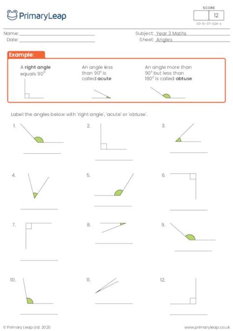 Numeracy Angles Worksheet Primaryleap Co Uk Primary Resources Maths Angles - Primary Resources Maths Angles