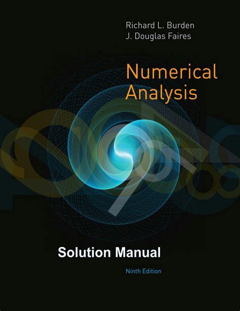 numerical analysis 9th edition solutions