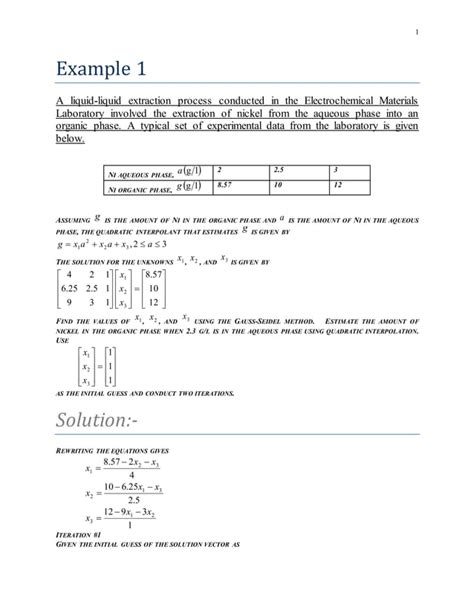 Numerical Analysis Problems And Solutions
