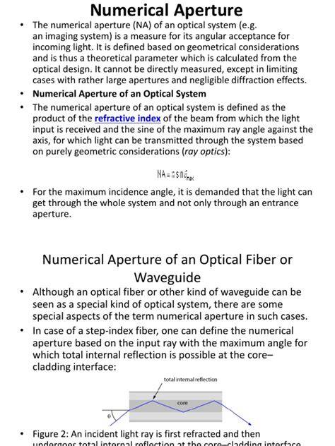 numerical aperture viva questions