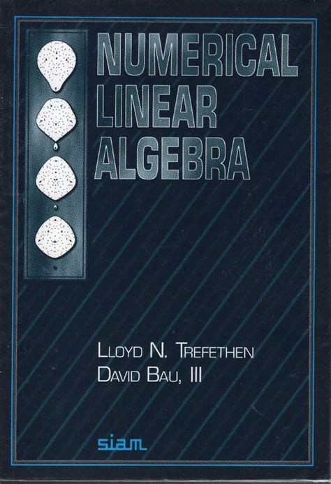 Numerical Linear Algebra Lloyd N Trefethen David Bau