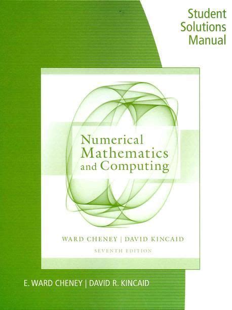 numerical mathematics and computing solutions manual