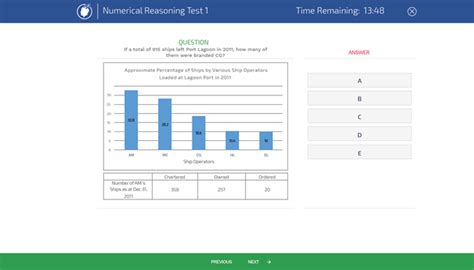 Numerical Reasoning Test Examples