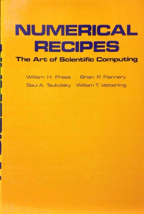 Numerical Recipes 3rd Edition The Art Of Scientific Computing