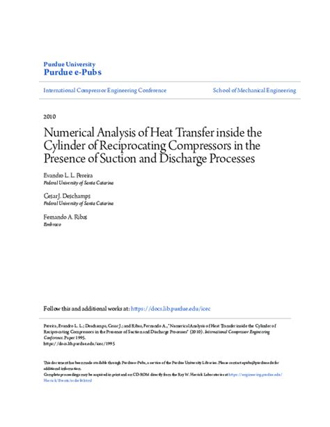 Download Numerical Analysis Of Heat Transfer Inside The Cylinder Of 
