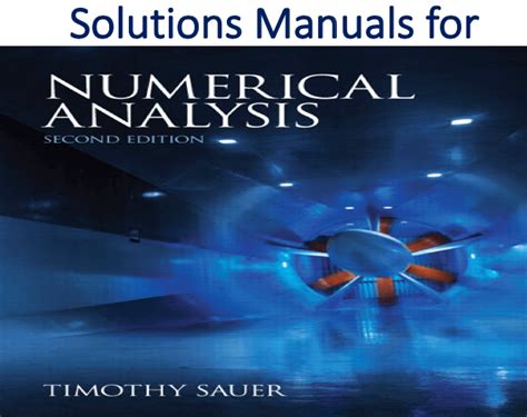 Read Online Numerical Analysis Timothy Sauer Solution Manual Pdf 