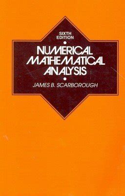 Full Download Numerical Mathematical Analysis By J B Scarborough 