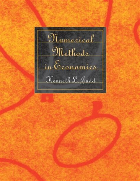 Read Online Numerical Methods In Economics 