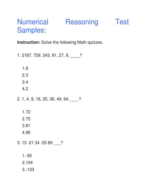 Full Download Numerical Reasoning Practice Tests With Solutions 