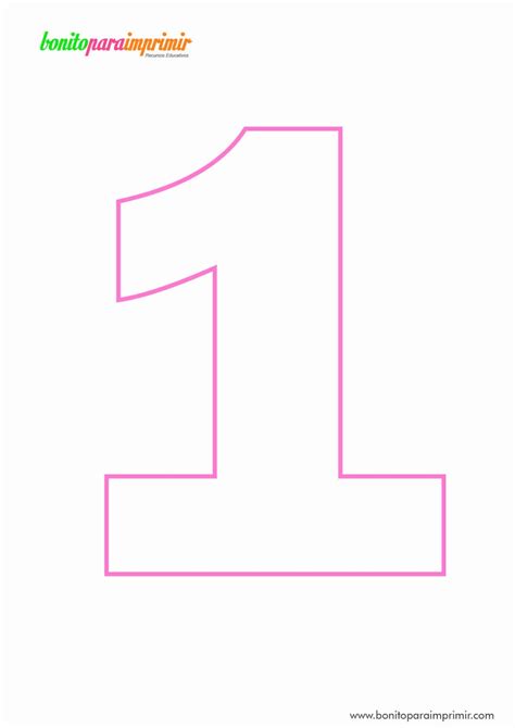 Numero 1 Para Imprimir