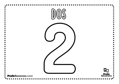 Numero 2 Para Colorear