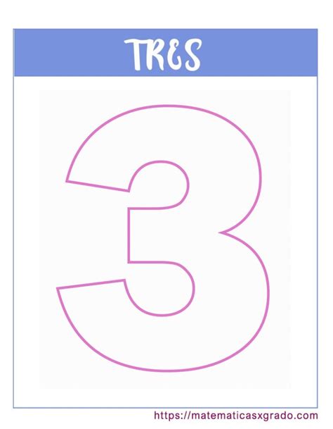 Numero 3 Para Imprimir