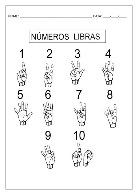 Numero Em Libras