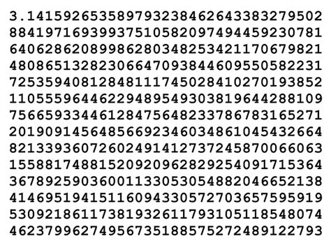 Numero Pi Completo
