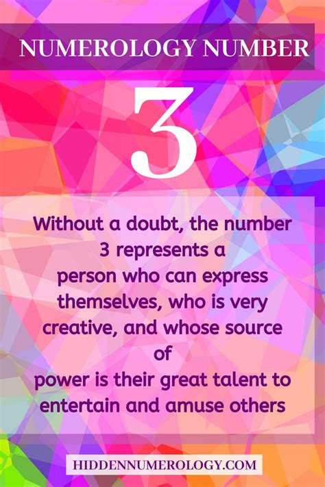 Numerology Number 3