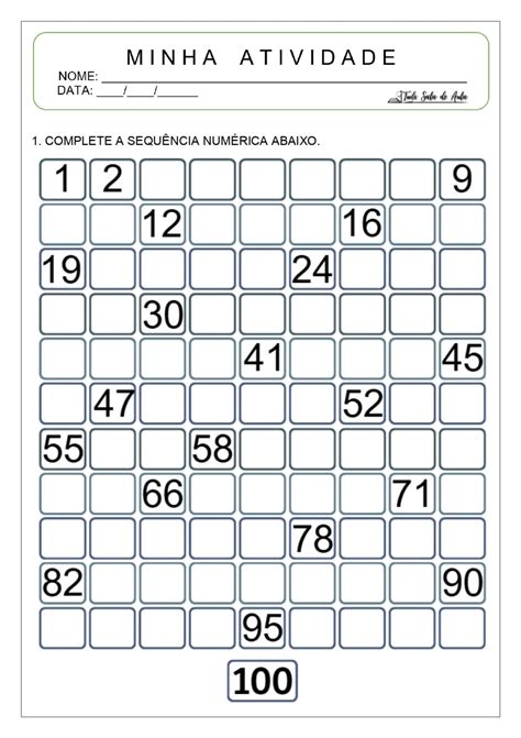 Numeros De 0 Ate 100