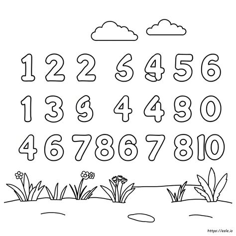 Numeros Para Colorear