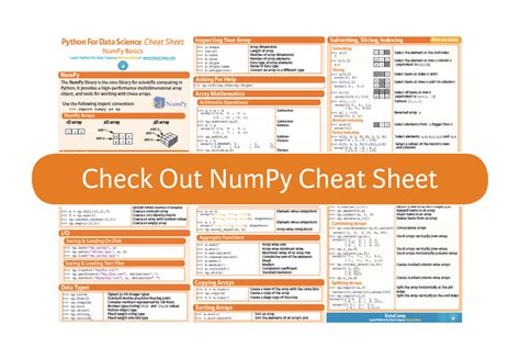 Numpy Cheat Sheet