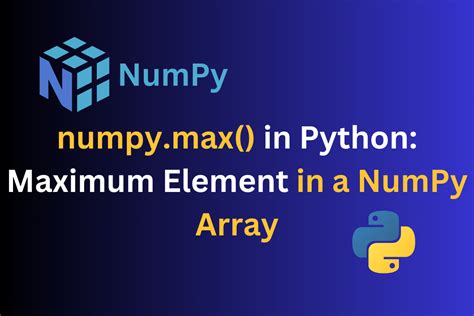 Image related to numpy-max-of-array