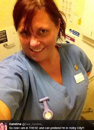 Nurse naked at work