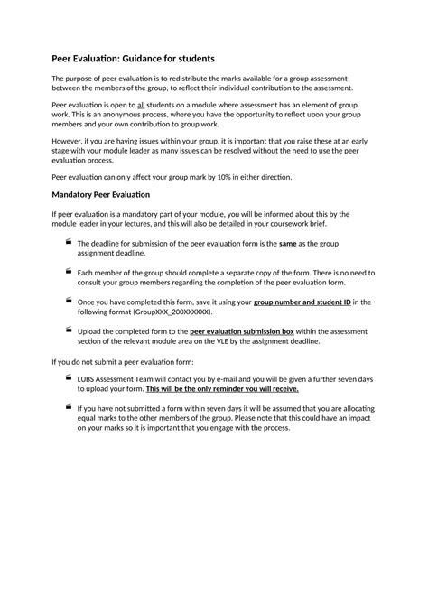 Nurse Peer Evaluation Examples